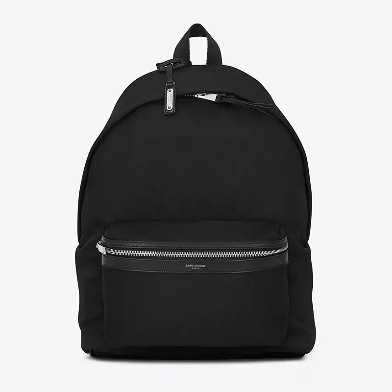 Cheap Saint Laurent City Backpack In Canvas Black 0129