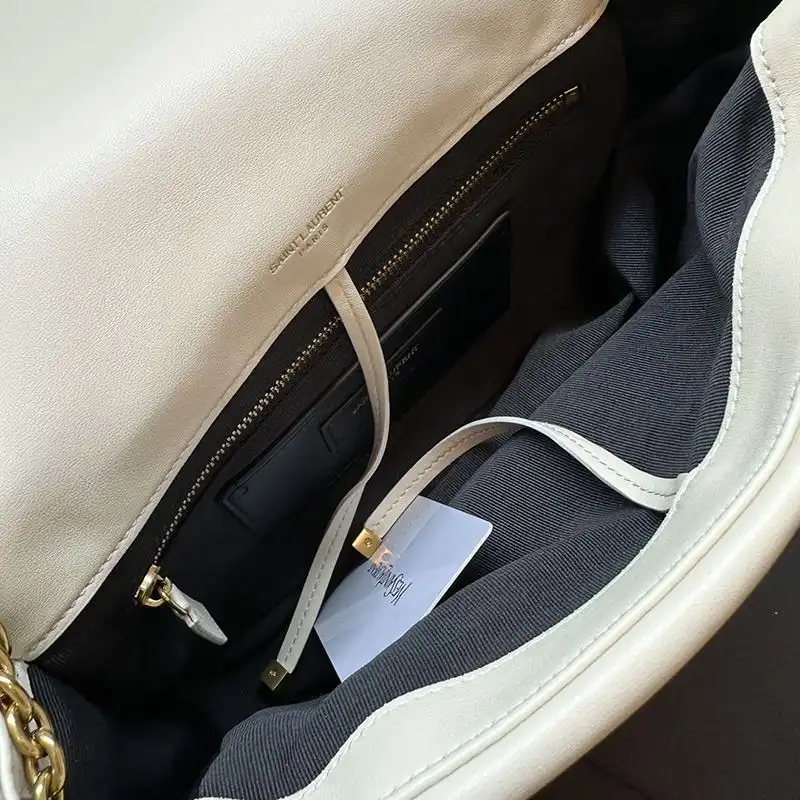 Cheap Saint Laurent Small Jamie 4.3 Bag In Lambskin White Gold 0130