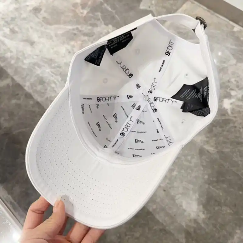 Cheap Saint Laurent x New Era Cassandre Cap In Canvas White 0131