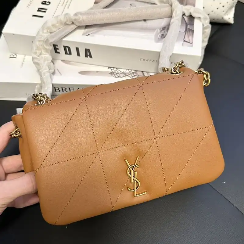 Cheap Saint Laurent Mini Jamie 4.3 Bag In Lambskin Brown Gold 0130