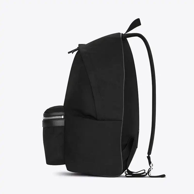 Cheap Saint Laurent City Backpack In Canvas Black 0129