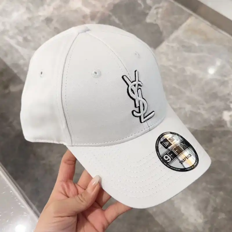 Cheap Saint Laurent x New Era Cassandre Cap In Canvas White 0131