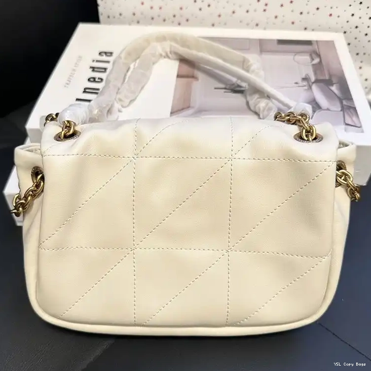 Cheap Gold Saint In White 4.3 Lambskin Bag Mini Laurent Jamie 0210