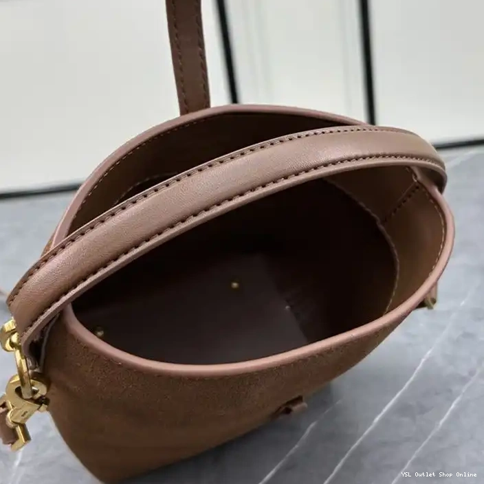 Cheap Brown Laurent Mini 37 Le Bucket Suede Bag Saint In 0214