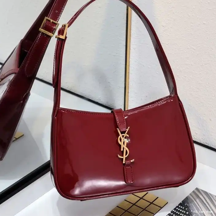 Cheap Leather Hobo Patent Saint Red Bag Le Gold In A Laurent 7 5 0219